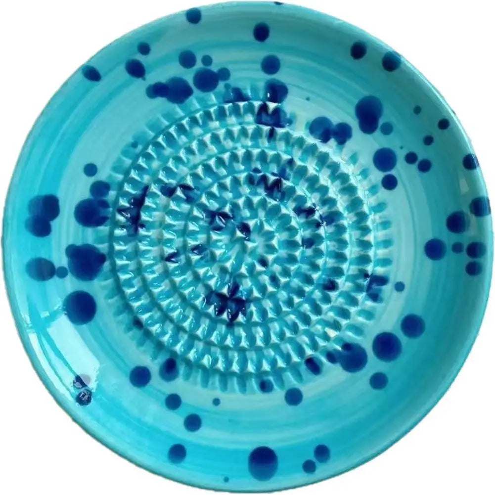 Speckled Ceramic Garlic Grater Plate Handmade